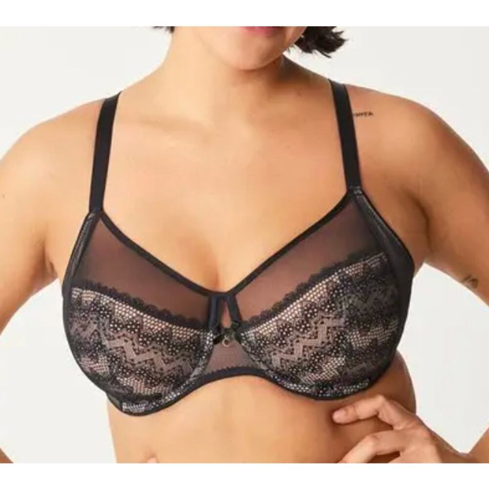 Chantelle Revele moi perfect fit underwire bra black 38DDDD